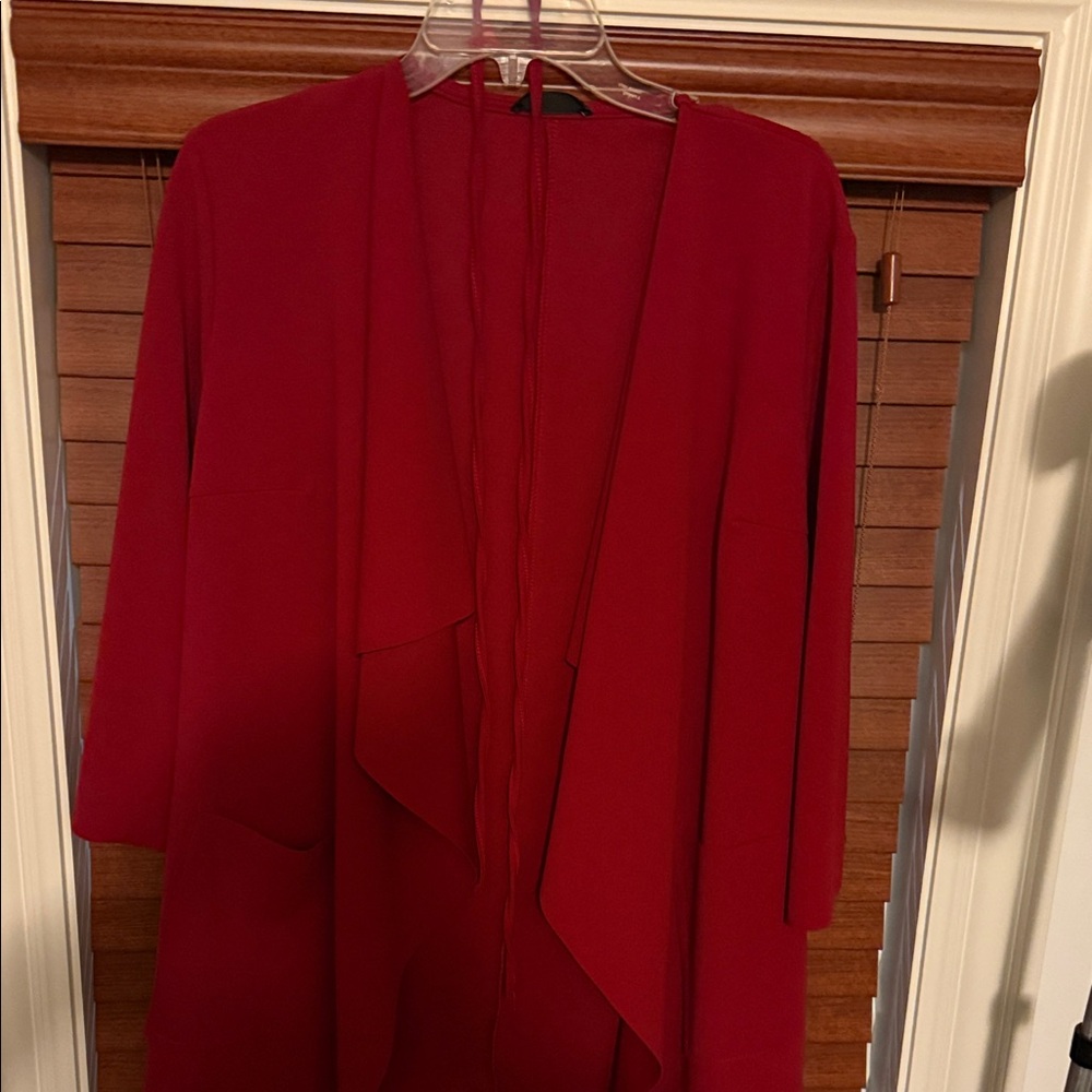 SHEIN Vibrant Red Women's Cardigan